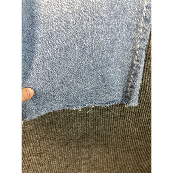 Abercrombie & Fitch Womens The Crop Wide Leg High Rise Jeans Size 29 Blue Light - Picture 5 of 10